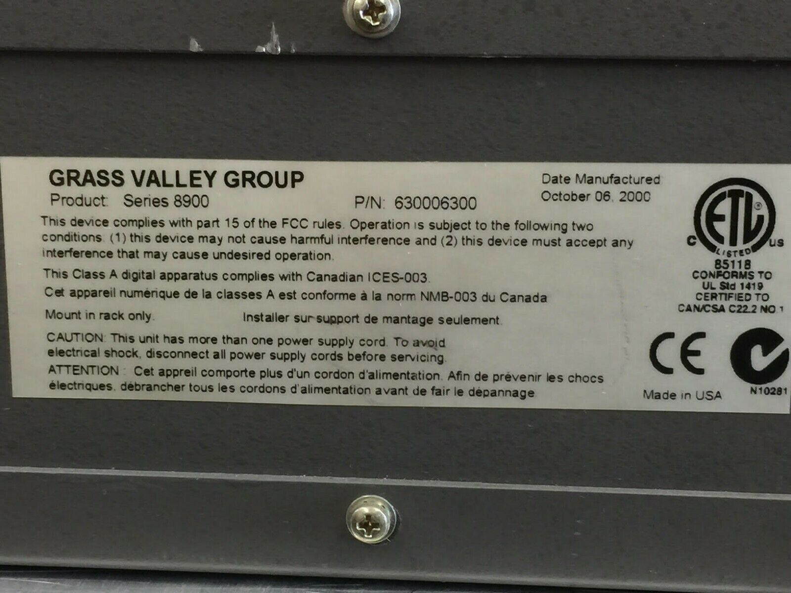 AutoPatch 1YDM 8x8 Rackmount Video Signal Distribution Matrix Switcher