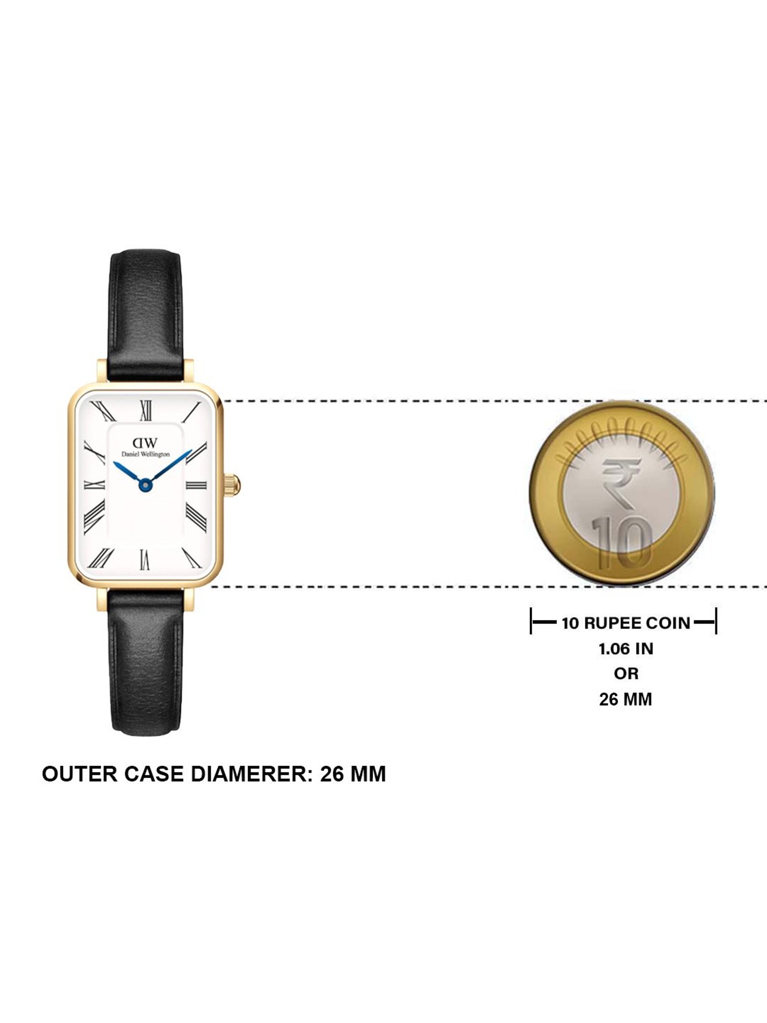 Daniel Wellington DW00100692K Quadro Watch for Women