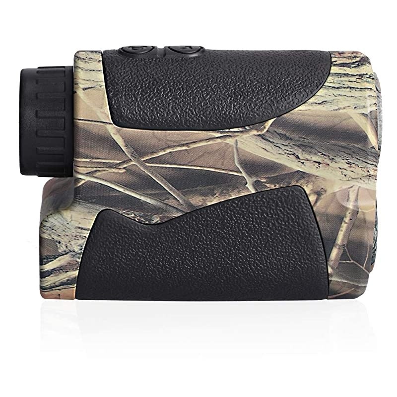 Hunting Range Finder, 700 Yards Archery Laser Rangefinder for Bow Hunting with Flagpole Lock, Ranging, Scan, Speed Mode, Free Battery, Carrying Case