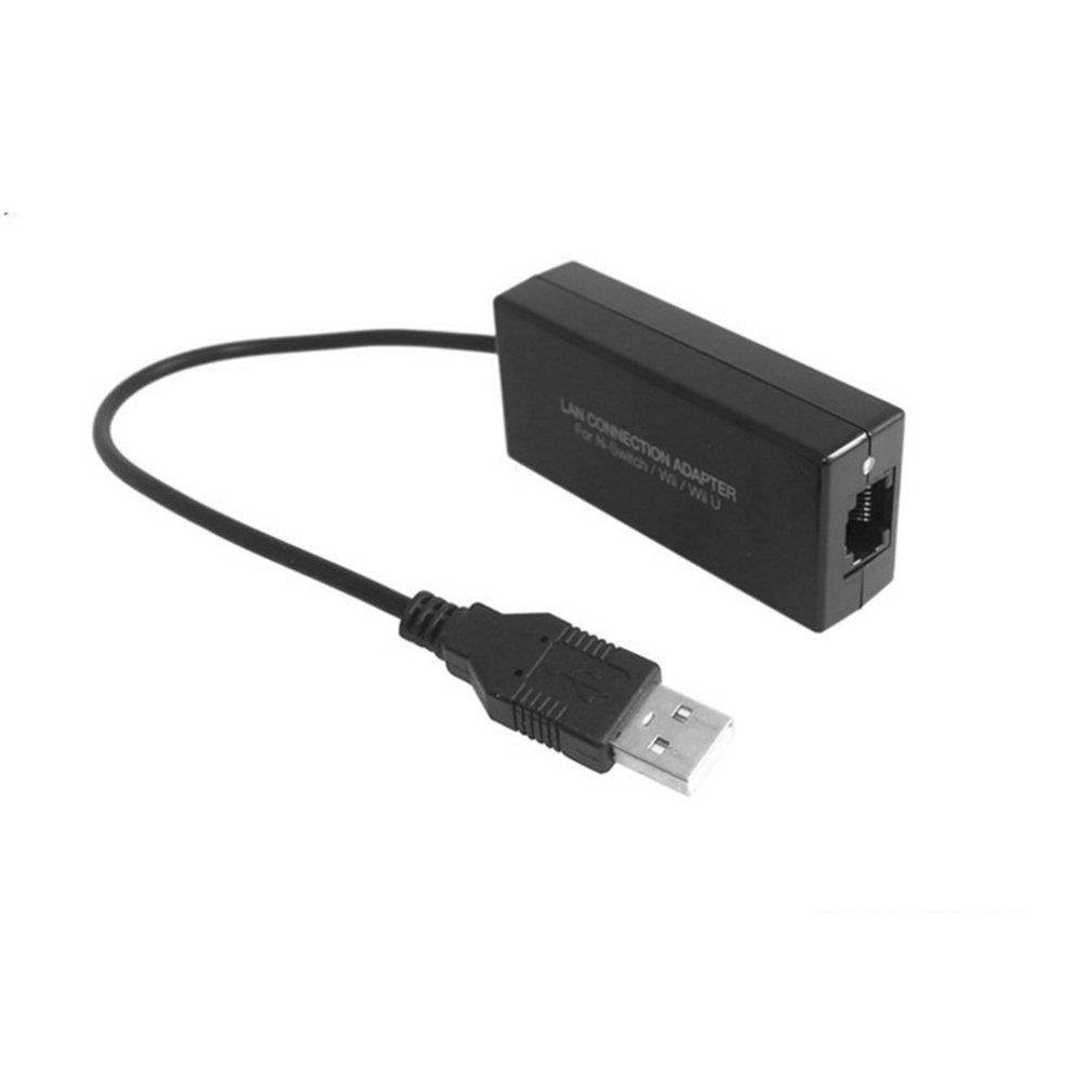 LAN Connection Adapter For N-Switch For Wii For Wii U 100Mbps USB 2.0 Interface High Stability Computer Gaming Accessories