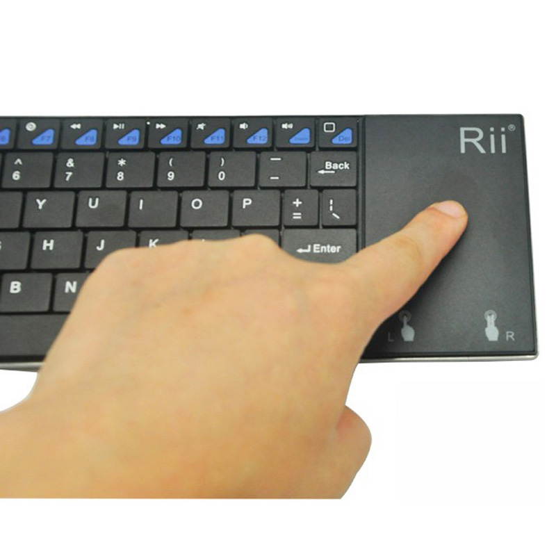 Rii mini i12 Multifunction Wireless 2.4G Keyboard QWERTY Touchpad Ultra Slim Keyboards for Sony PS4 HTPC Android TV BOX PC Pad