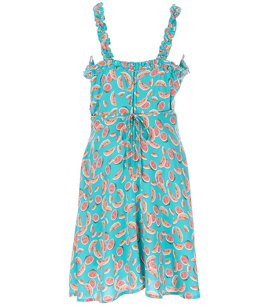 Xtraordinary Big Girls 7-16 Watermelon-Print Fit-And-Flare Dress