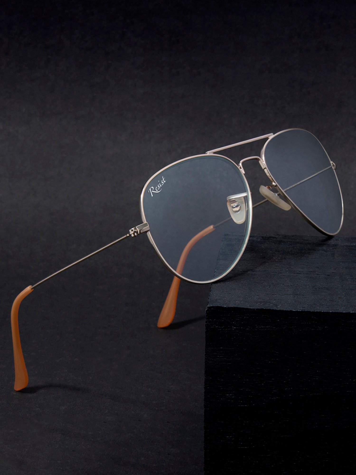 Resist Eyewear Clear Aviator UV Protection Unisex Sunglasses