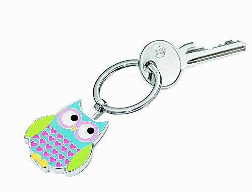 Troika Keyring, Owl, Rosy, Blue (KR1413BL)