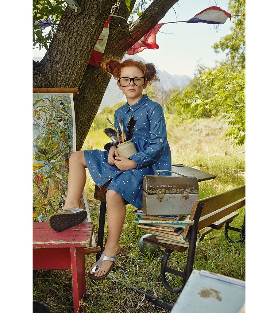 Birkenstock Girls' Gizeh Slide On Thong Style Buckle Sandals (Toddler)