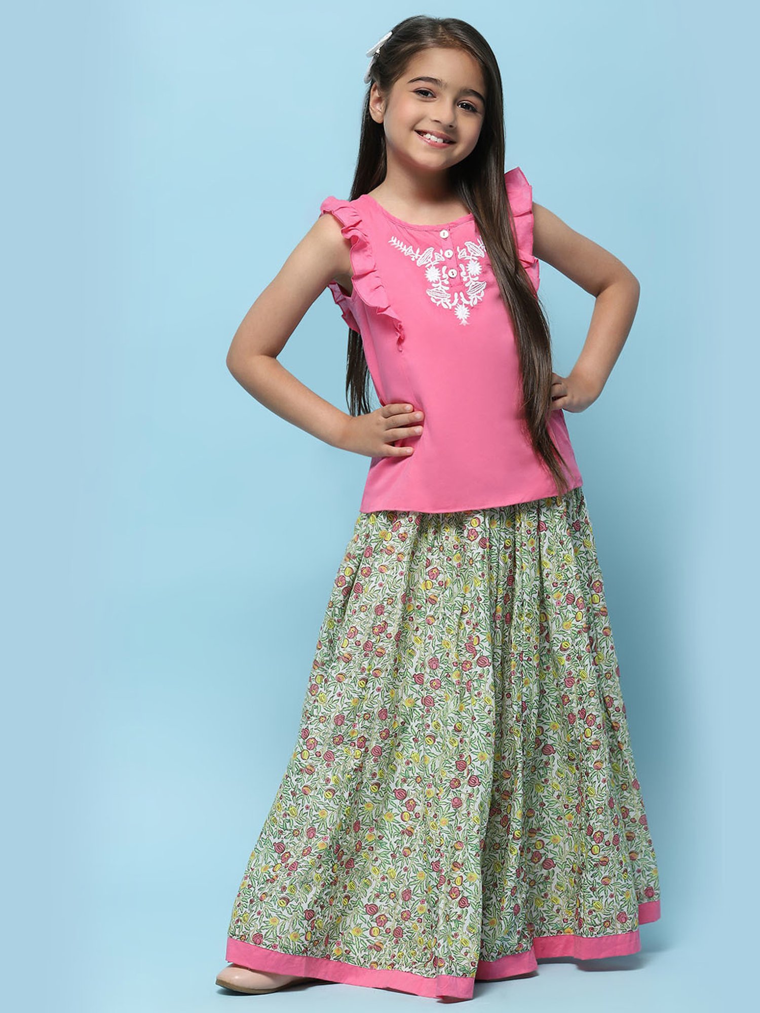 Biba Girls Assorted Cotton Embroidered Casual Top and Tees