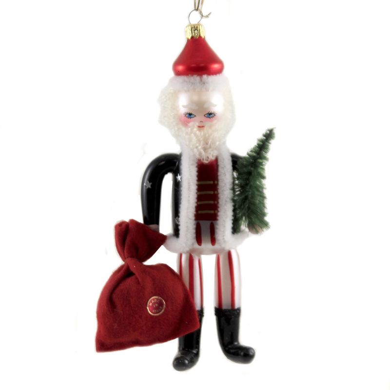 Italian Ornaments 7.25" Soldier Santa With Bag Christmas Italian Claus  -  Tree Ornaments