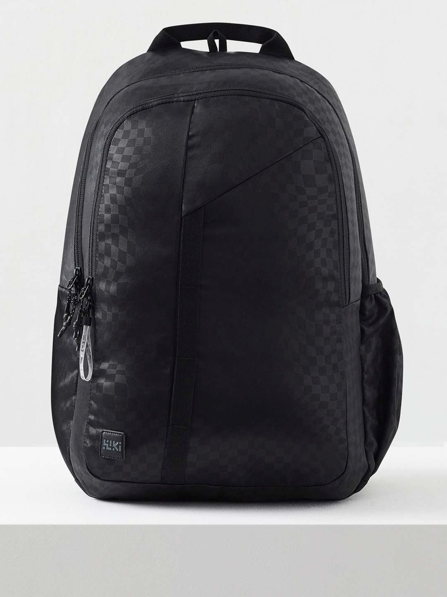 Wiki Back to School 1 Black Polyester Printed Backpack - 30 Ltrs