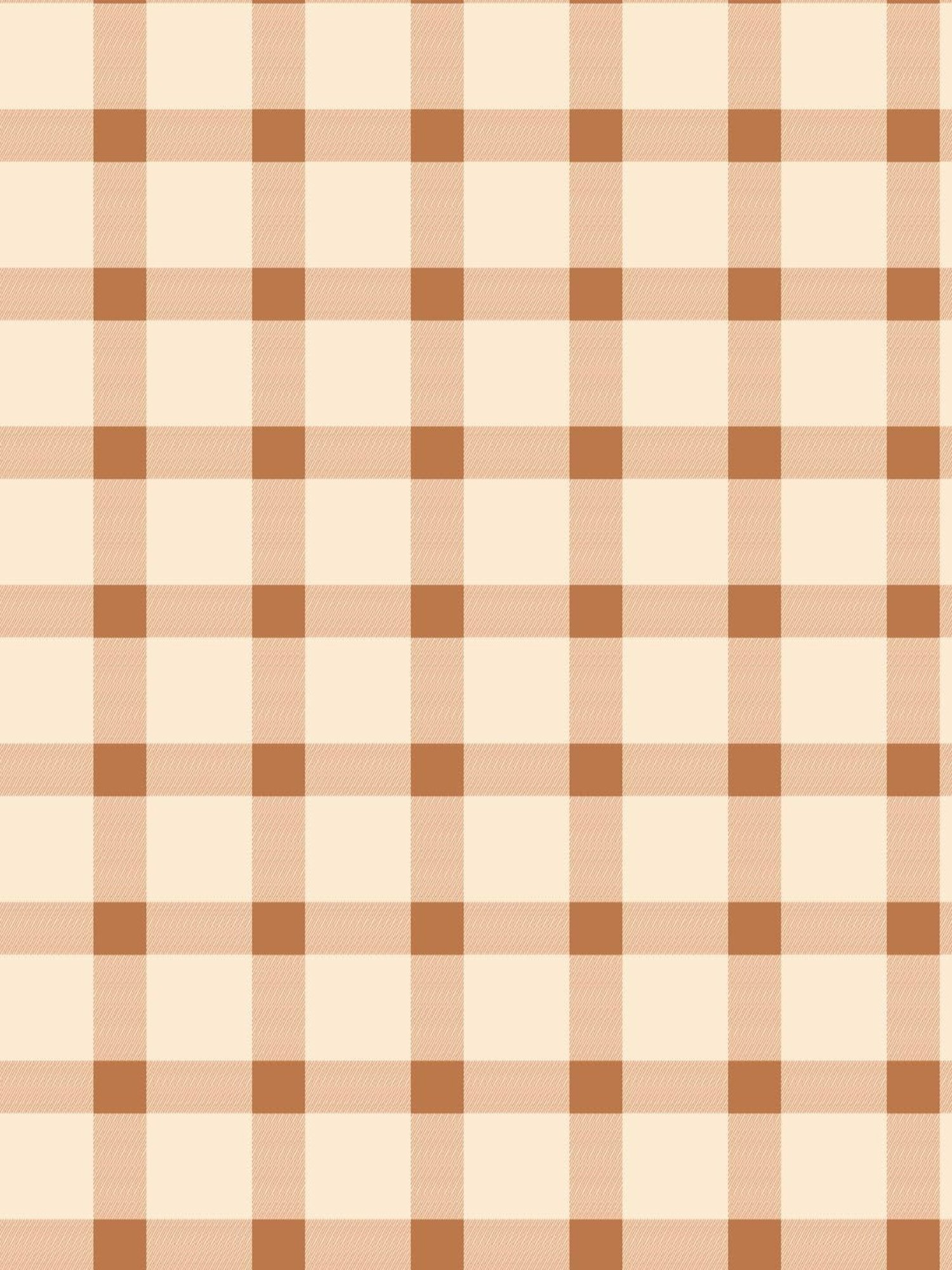 SPACES DRAPE STORY Boho Checks Beige & Tan Polyester 5 ft Window Curtains - Set of 2