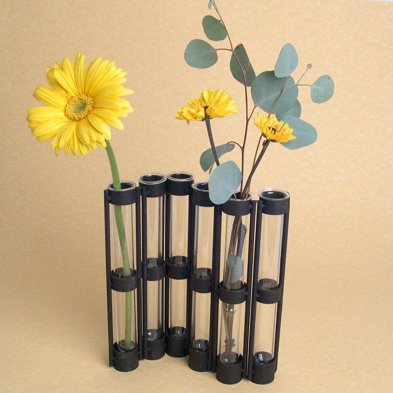 Six Tube Hinged Vase