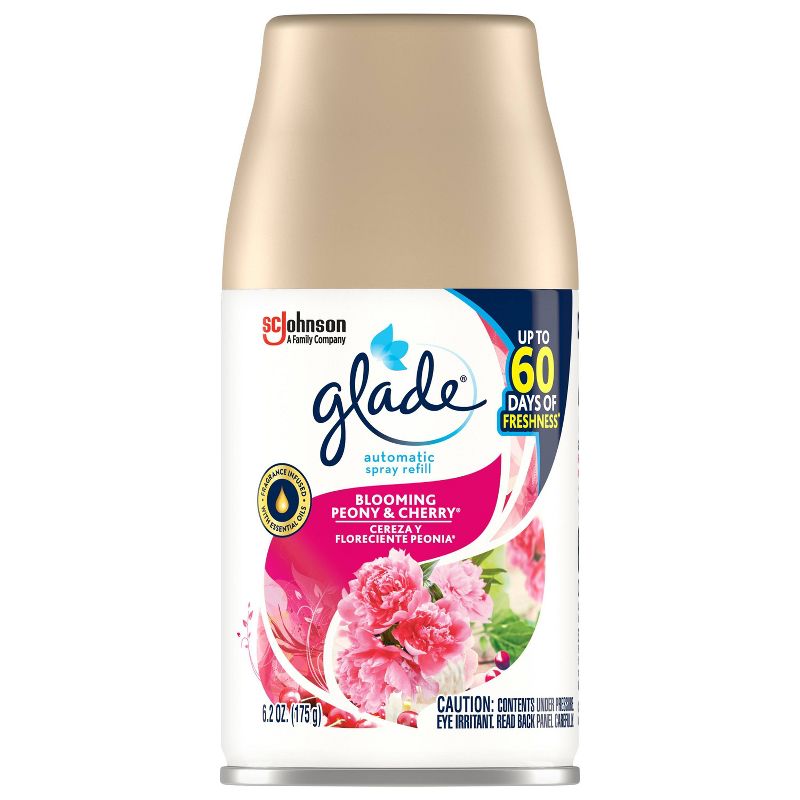 Glade Peony Cherry Automatic Spray Refill - 6.2oz
