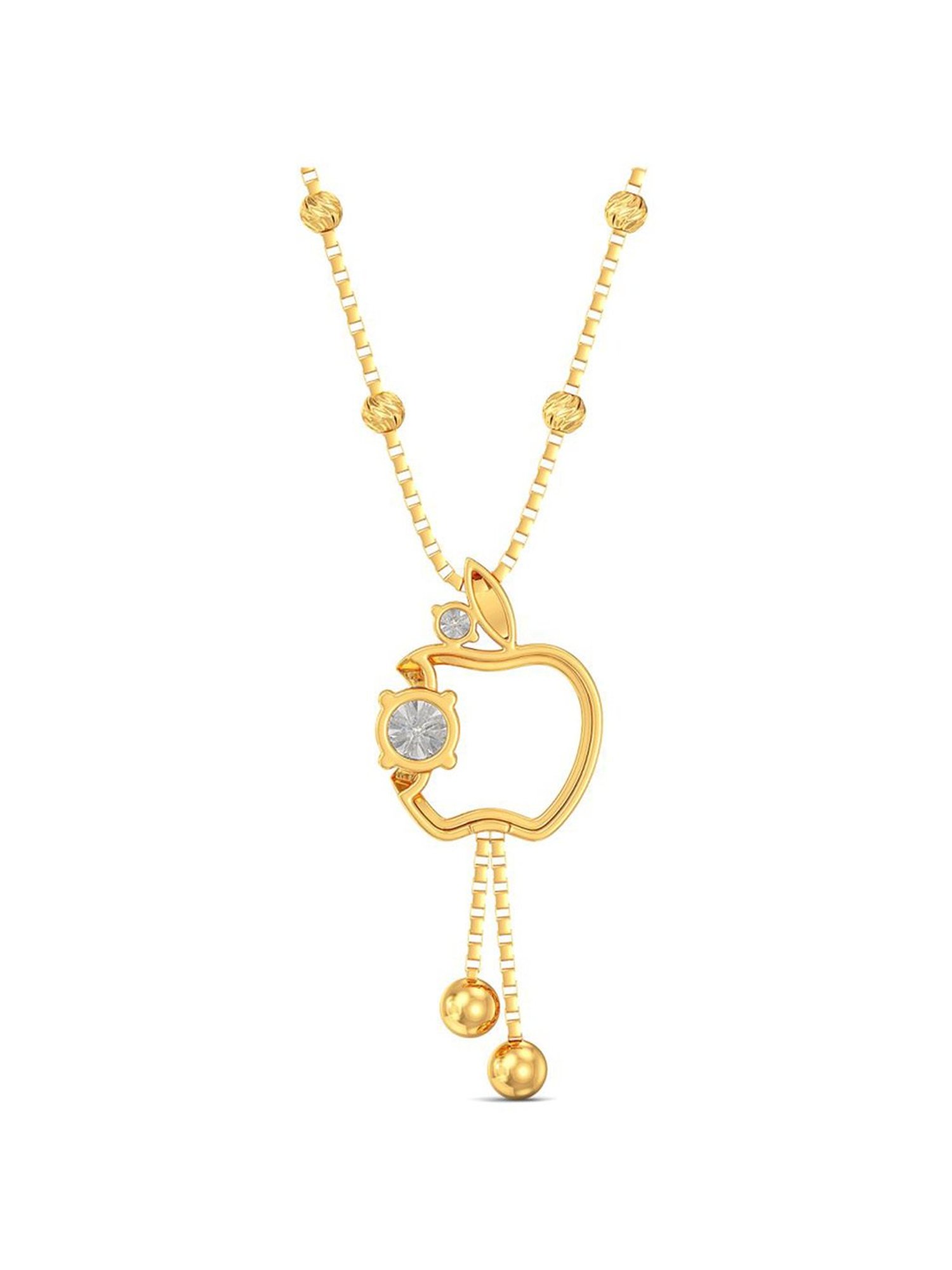 Joyalukkas 22k Gold Delish Gold Apple Necklace