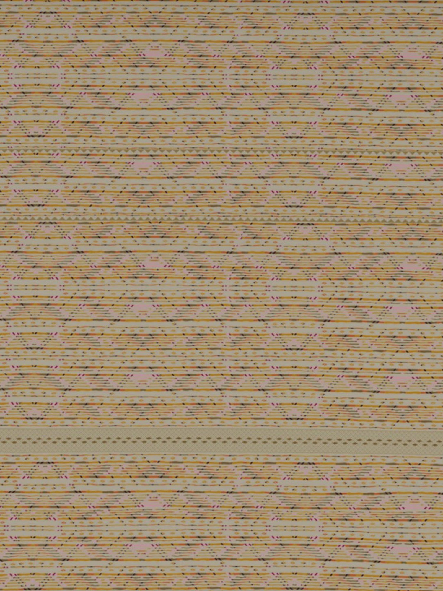 Spaces Printed Beige Cotton Shell Double Bed Quilt