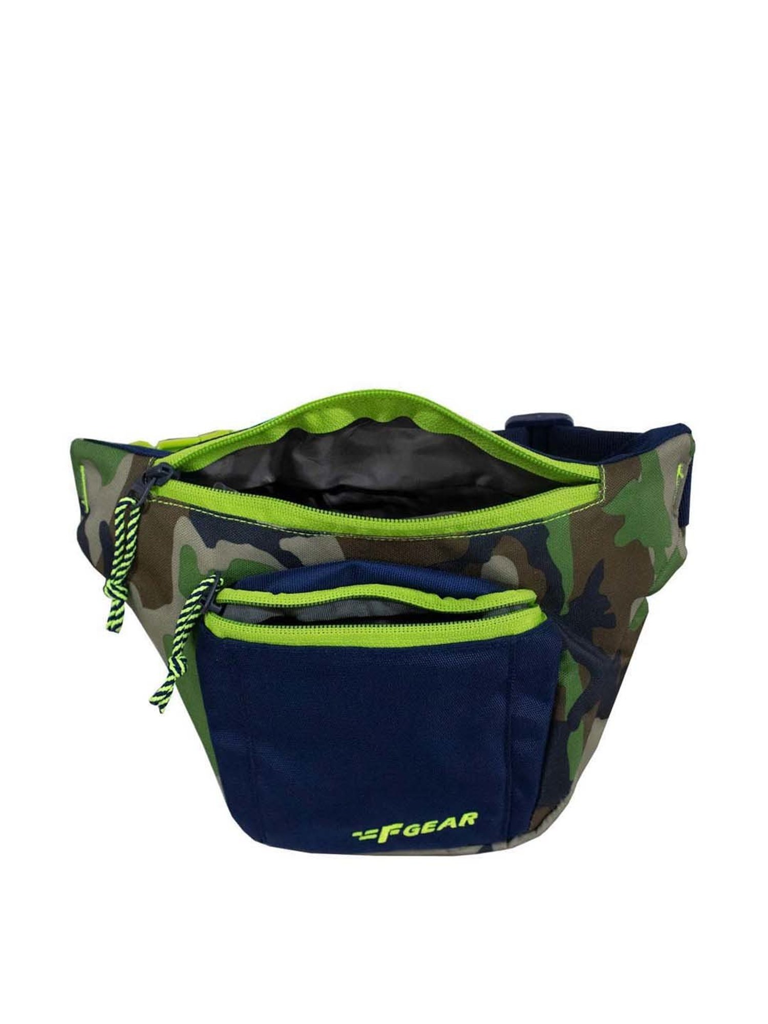 F Gear Green Printed Waist Pouch