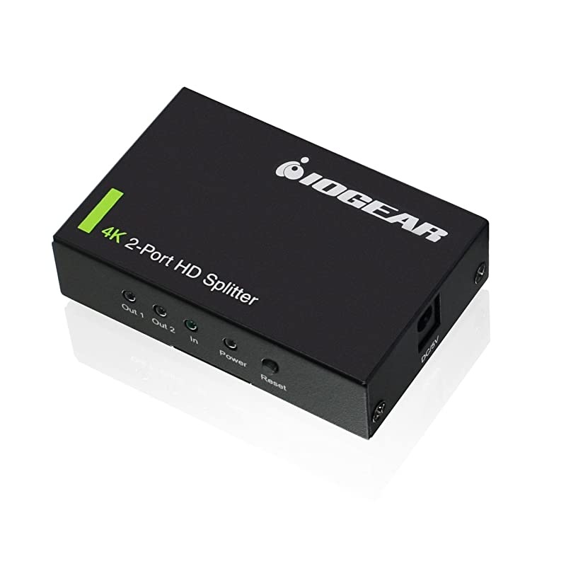 4K 2-Port HDMI Splitter, GHSP8422,BLACK