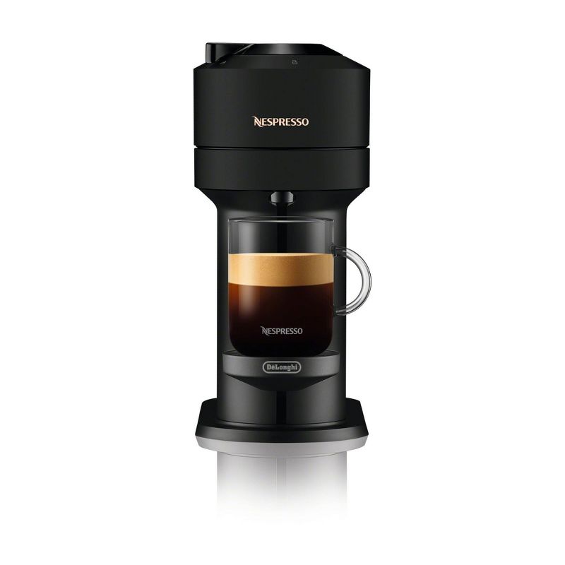 Nespresso Vertuo Next Coffee and Espresso Machine Bundle by De'Longhi - Limited Edition Black Matte
