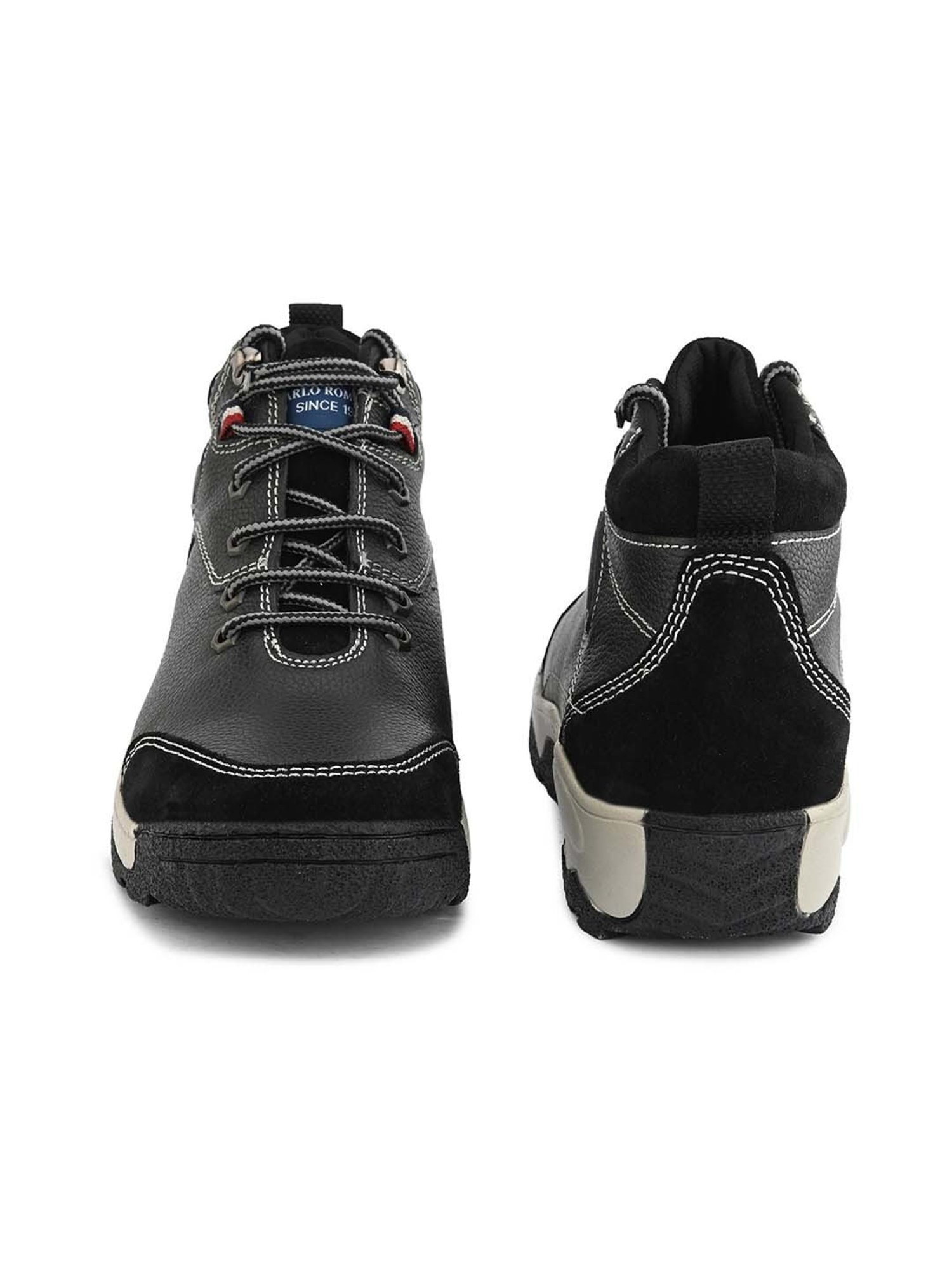 Carlo Romano Men's Black Casual Boots