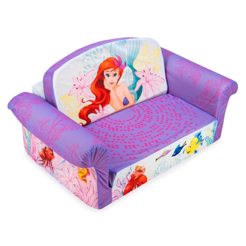 Marshmallow Furniture Ariel Kids' 2-in-1 Flip Open Foam Sofa