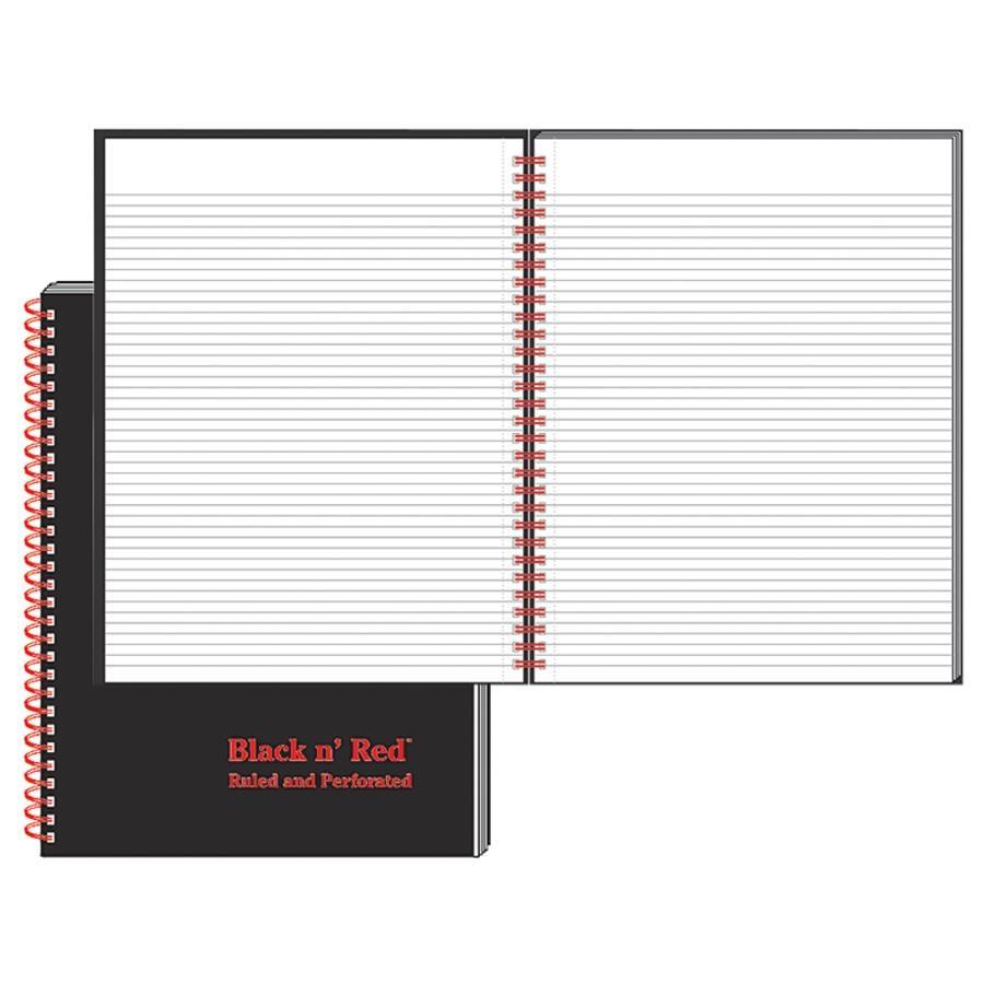 Twinwire Hardcover Notebook, Perforated, Ruled, 8-1/4 X 11-3/4, White,