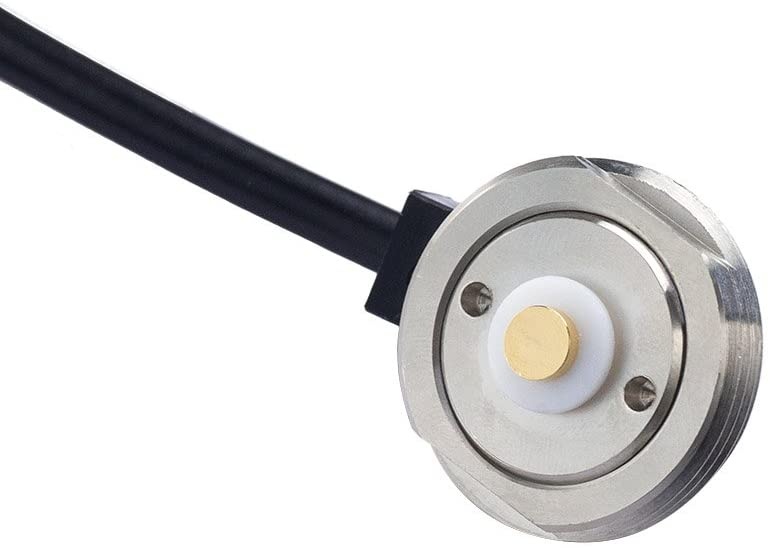 Eightwood NMO 3/4" Mount to Mini-UHF Male Coax Connector Extension Cable RG58 16.4 feet for Two-Way CB Radio Antenna