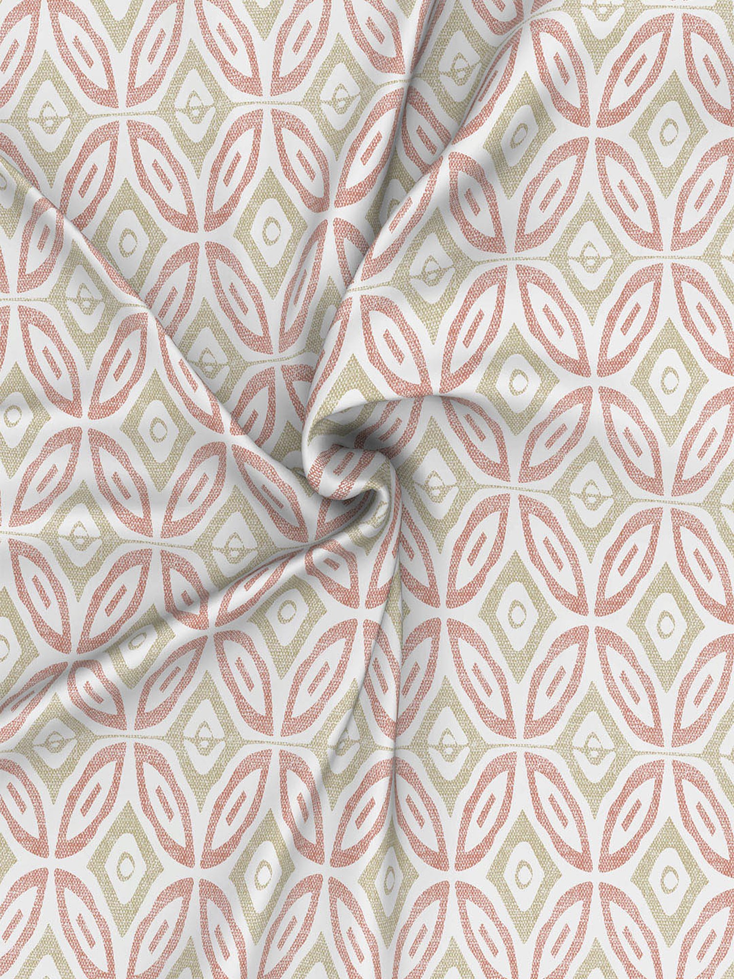 In-House by Maspar Red 200 TC Cotton Printed Bed Sheet with 2 Pillow Cover