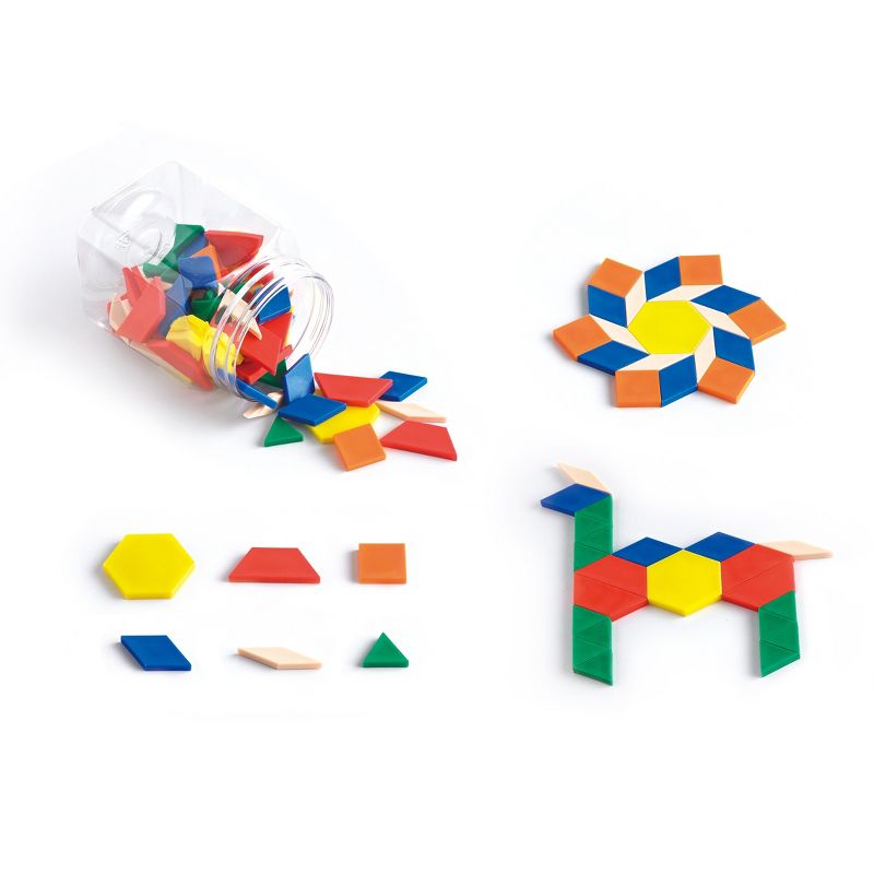 Edx Education Plastic Pattern Blocks - Set of 120