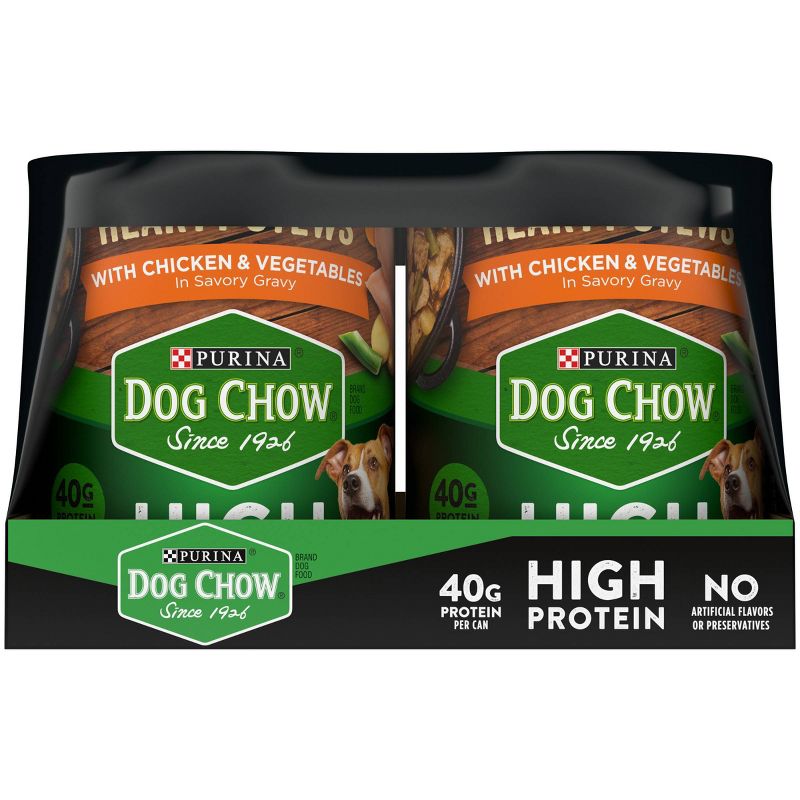 Purina Dog Chow High Protein Hearty Stews Beef & Chicken Wet Dog Food - 13oz/6ct Variety Pack