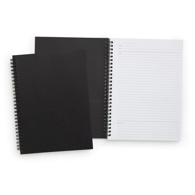 TRU RED Medium Soft Cover Meeting Notebook, Blk TR54988 