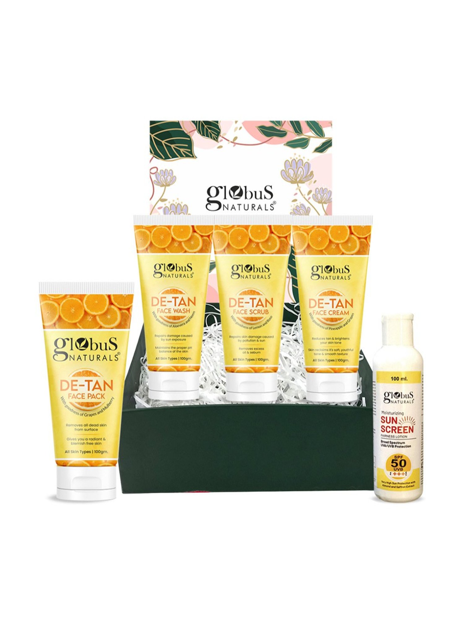 Globus Naturals De-Tan Rakhi Gift Box - Set of 5