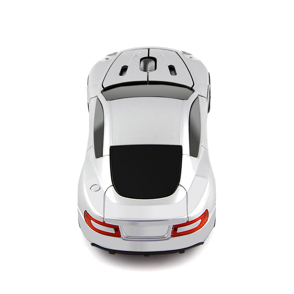 KuWFi Wireless Mouse Cool Sport Car Shape 2.4GHz 1600DPI Optical Cordless Mice with USB Receiver for PC Laptop