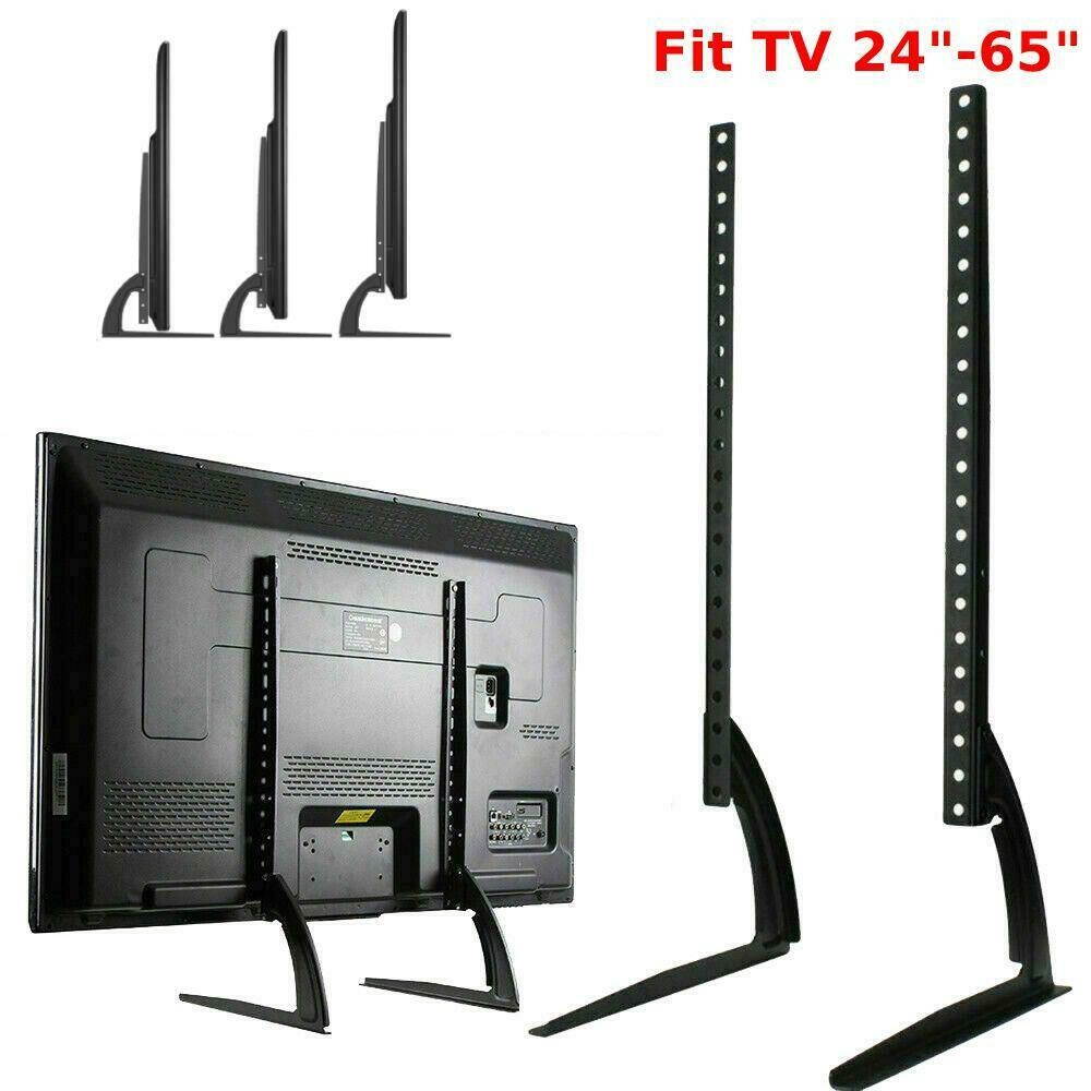 UNIVERSAL TV STAND BASE TABLETOP FOR 24 32 36 42 43 50 55 60 65" LCD LED PLASMA