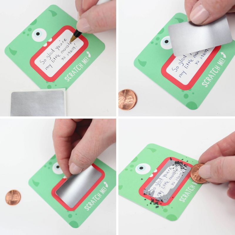 24ct Scratch Off Lunchbox Notes: Edition 6 Monster