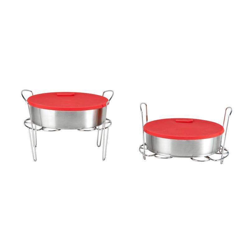 Instant Pot Set of 2 Pans with Lids and 2 Racks