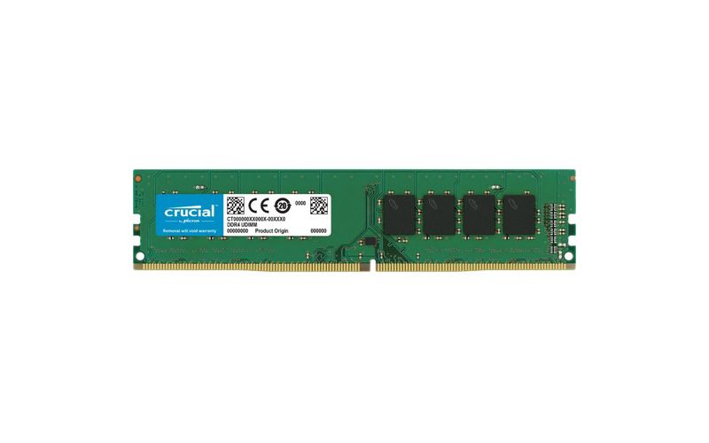 Crucial 32GB DDR4 SDRAM Memory Module - 32 GB (1 x 32 GB) - DDR4-2666/PC4-21300 DDR4 SDRAM - CL19 - 1.20 V - Non-ECC - Unbuffered - 288-pin - DIMM