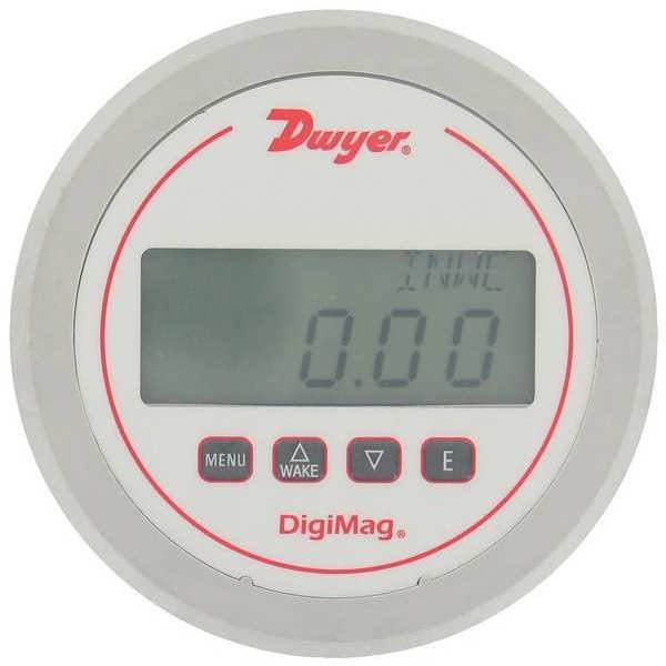 DWYER INSTRUMENTS DM-1208 Digital Differential,Flow Gauge,10 In WC