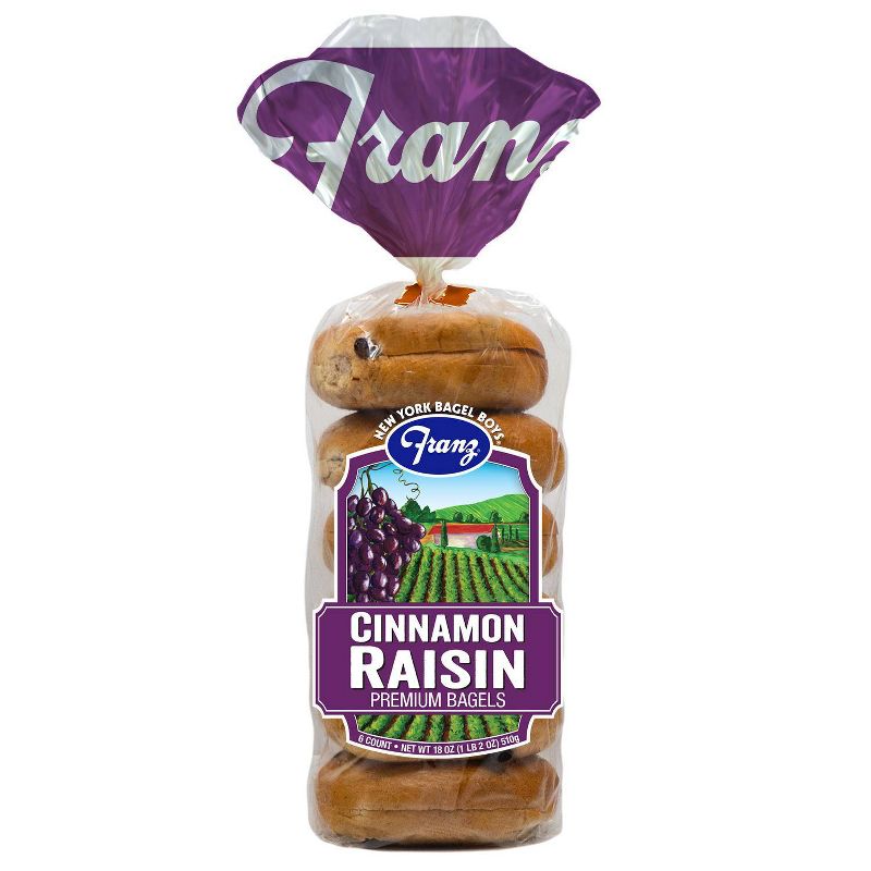 New York Bagel Boys Raisin Cinnamon - 20oz/6ct