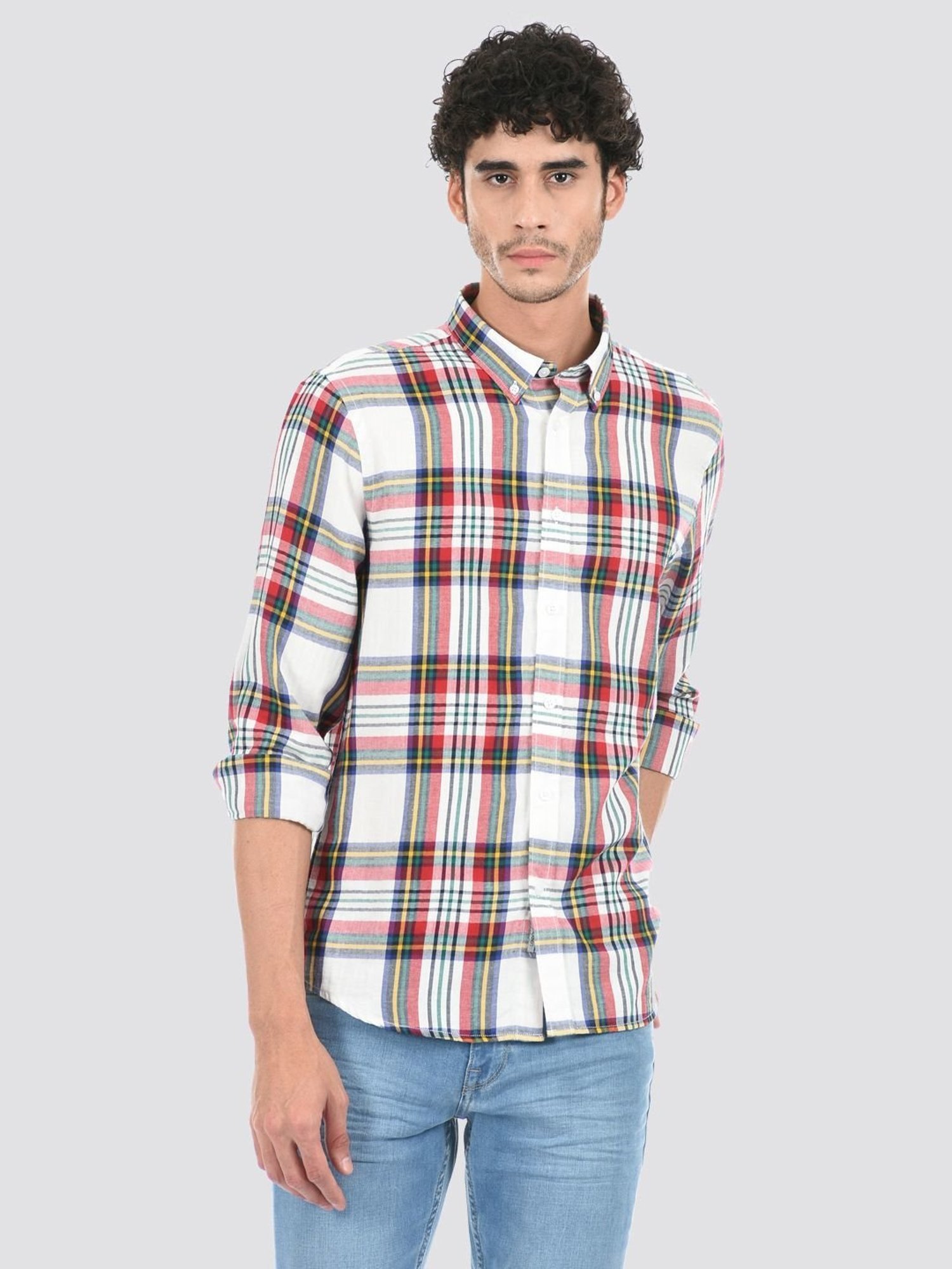 London Fog Multi Regular Fit Checks Shirt