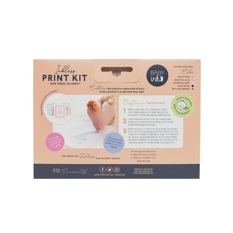 Burt's Bee's Baby Extra Absorbent Organic 3-Pack Ello Elephants Burp Cloth