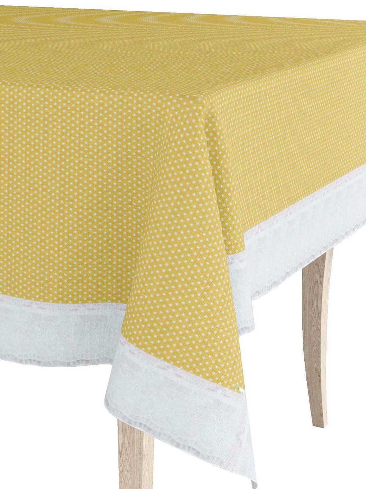 Bianca Classic Clear Yellow Pvc 8-10 Seater Table Cloth