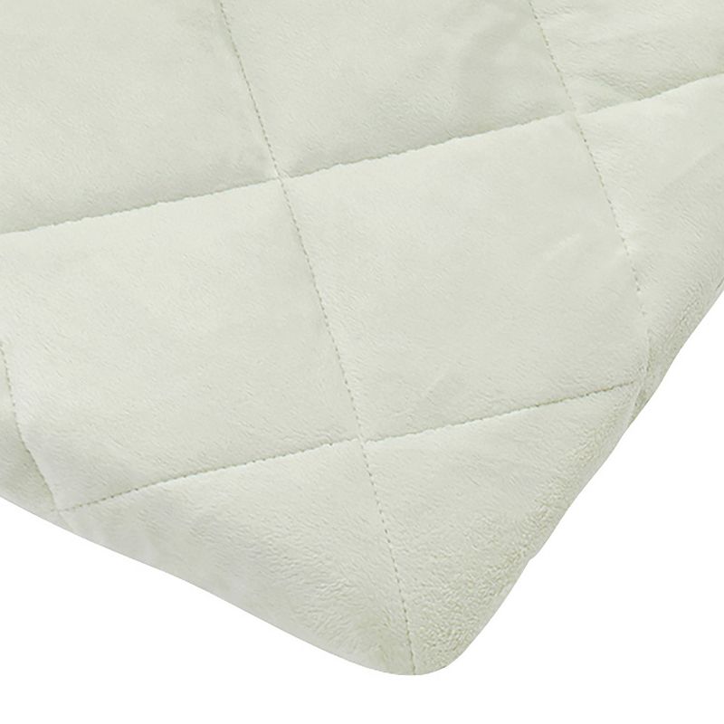 Carter's Quilted Plush Velboa Playard Sheet - Sage