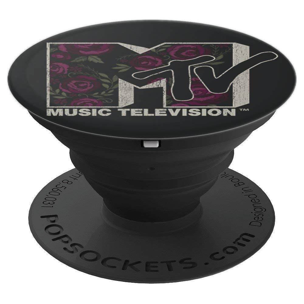 MTV Logo Deep Purple Floral Rose