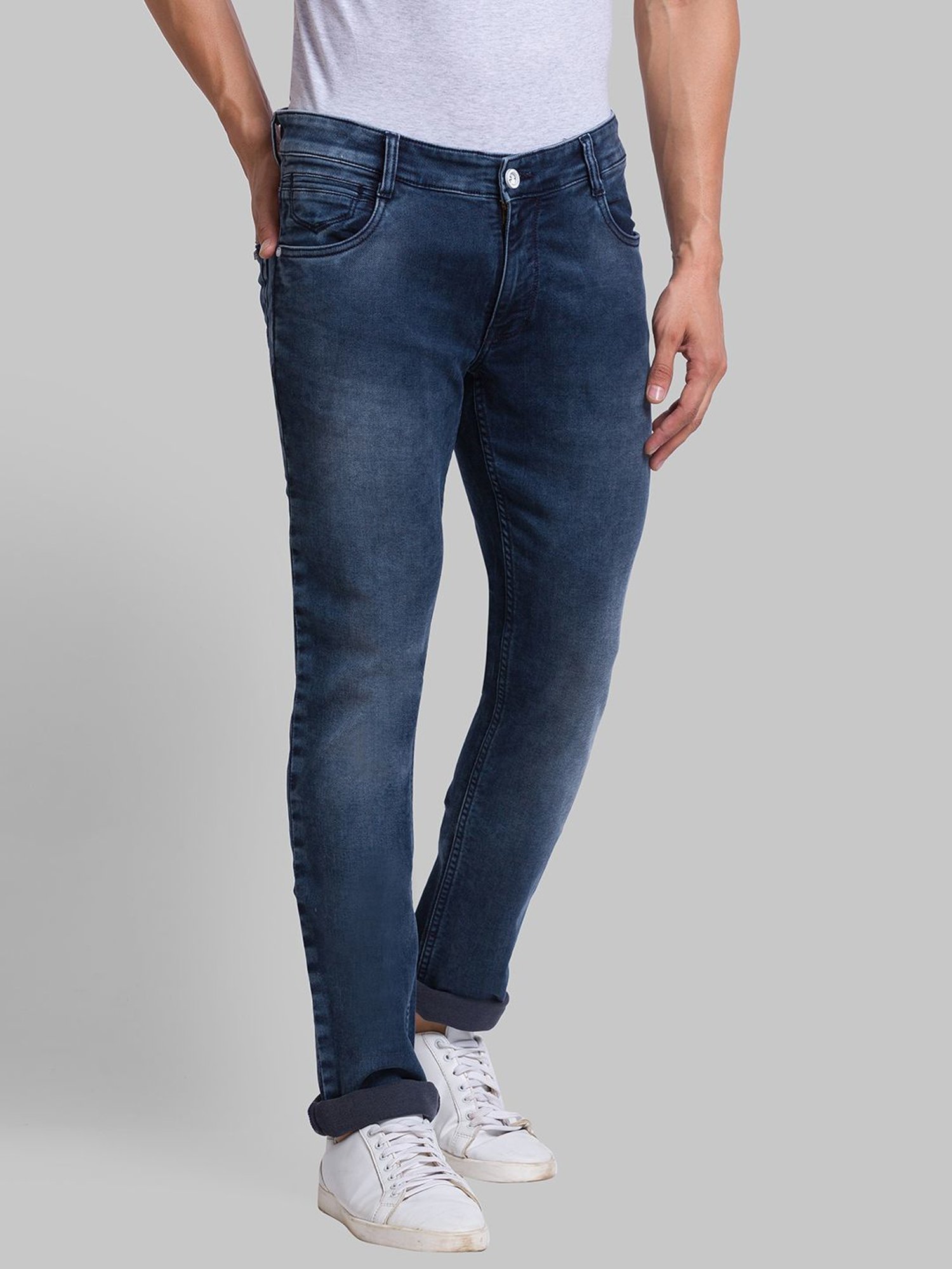 American Eagle Blue Cotton Regular Fit Jeans