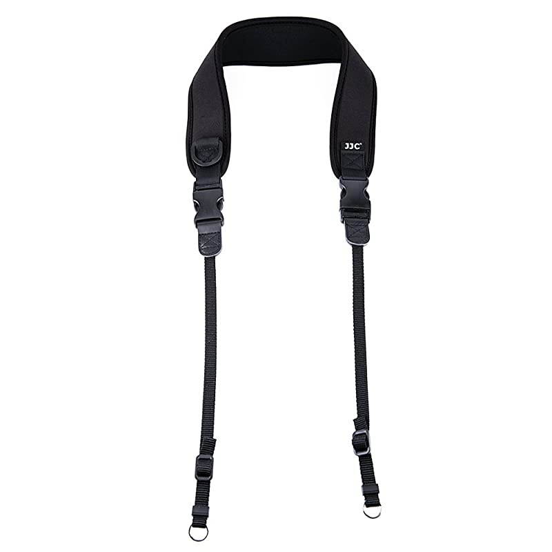 44ft Adjustable Neoprene Shoulder Neck Strap wQuick Release Buckle Clip for Camera Sony a9 a7III a7RIII a7SII A6500 A6300 A6000 Fujifilm X100F X100T XPro2 XPro1 XT2 XT1 XT20 XE3 XA10 XA5