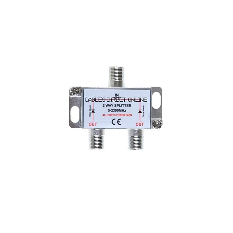 Way Bi-Directional Coaxial Antenna Bi-Directional Splitter for RG6 RG59 5-300 MHz Coax Cable Satellite HDTV (Ports)