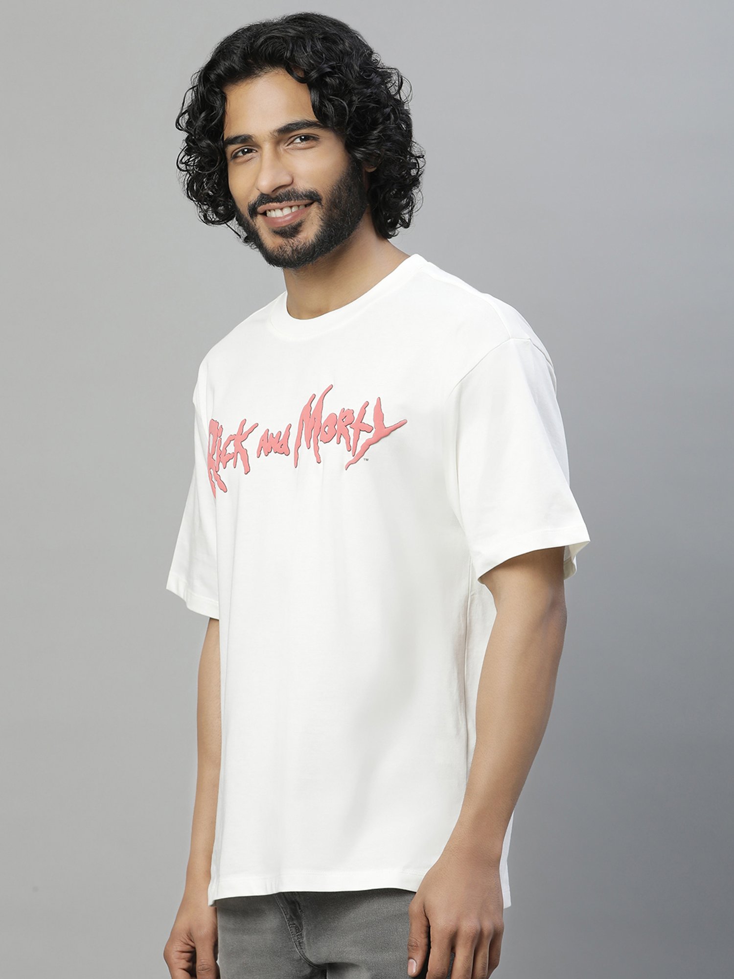 Free Authority White & Blue Regular Fit Rick & Morty Print T-Shirt - Pack of 2