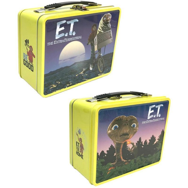 Factory Entertainment ET The Extra Terrestrial 8.5 x 6.5 x 4 Inch Retro Style Tin Tote