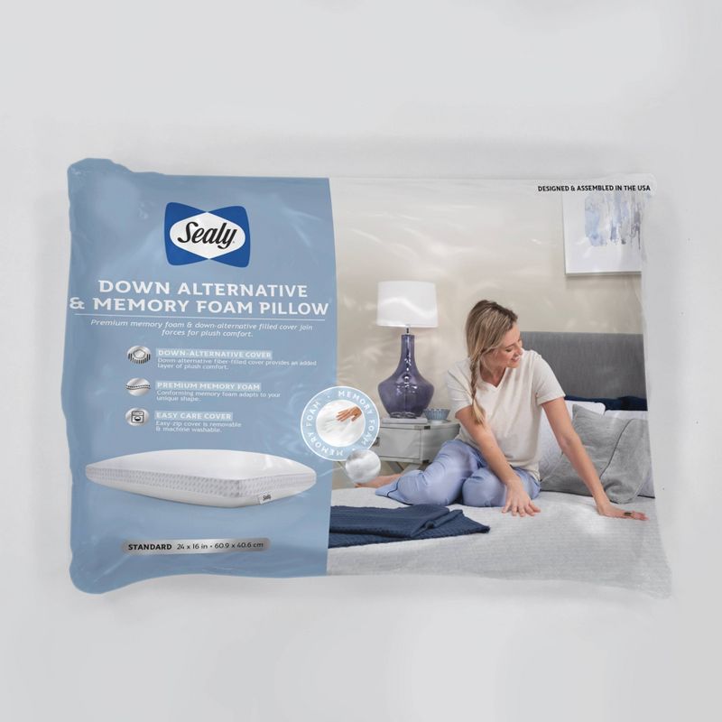 Standard Down Alternative Bed Pillow - Sealy