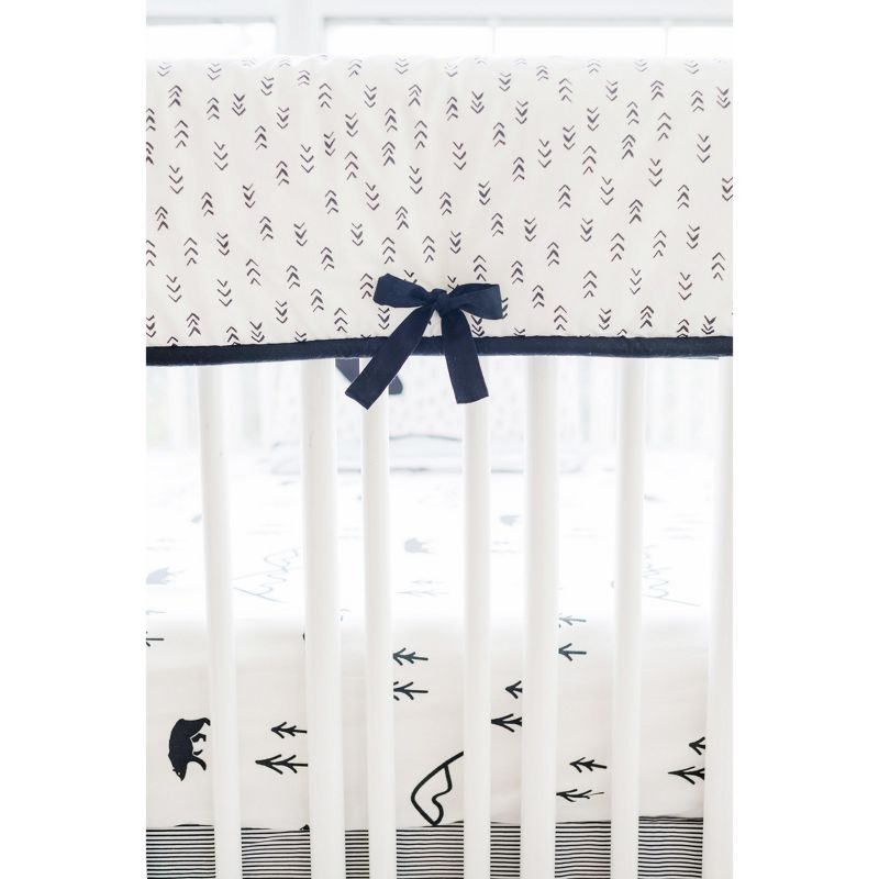 Trend Lab Short Gray Fleece Narrow Crib Rail Cover