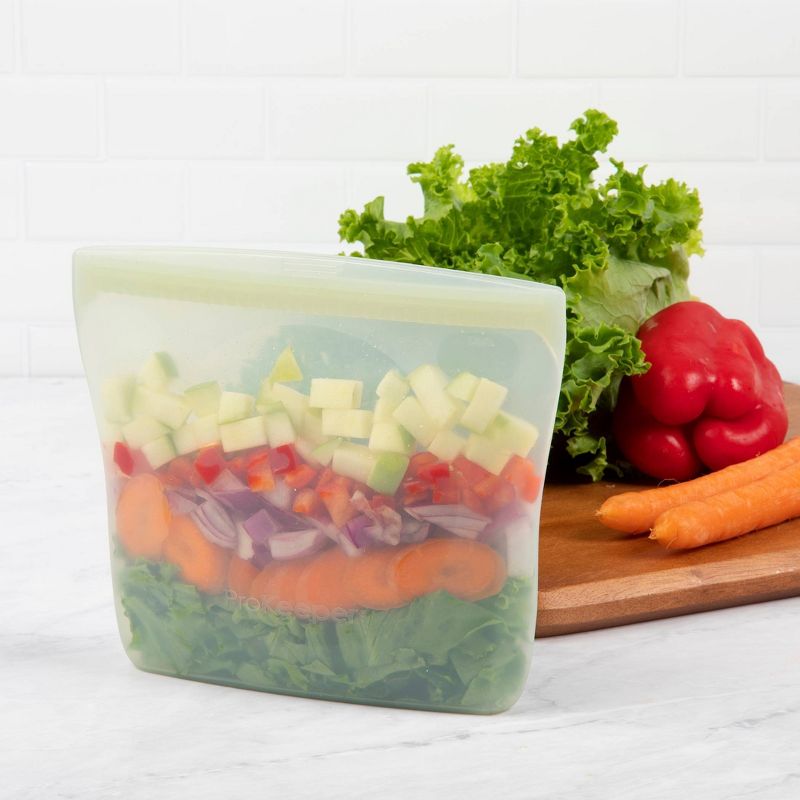 Progressive Reusable Silicone Sandwich Bag - Eggshell Green