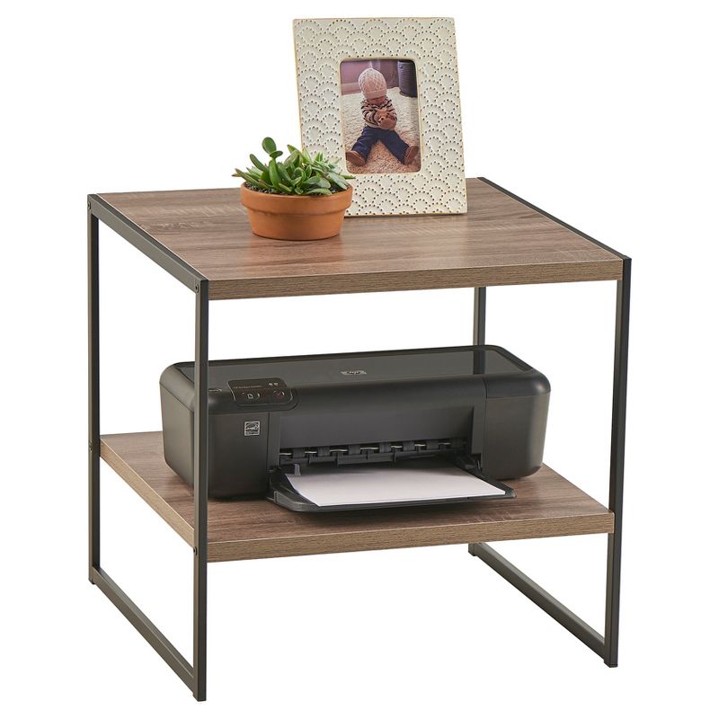 End Table Mixed Material - Gray - ClosetMaid